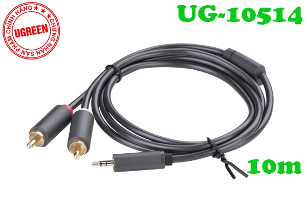 Cáp 3.5mm ra AV RCA Ugreen cao cấp